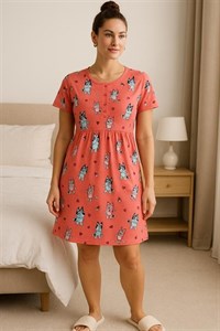 تونیک فانتزی زنانه H&M مدل دکمه ای تا روی زانو کد ۰۴۲