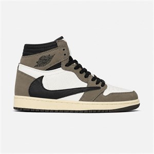 کتونی نایک ایر جردن وان ساقدار ترویس اسکات موکا Nike Air Jordan 1 High  Travis Scott Mocha