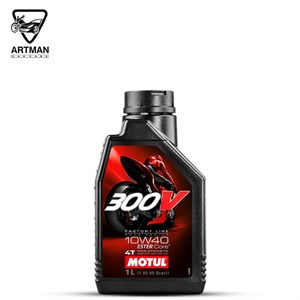 روغن موتور سیکلت 300V 10W-40 4T برند موتول MOTUL حجم 1 لیتر