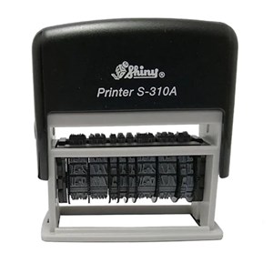 مهر اتوماتیک 2 تاریخ زن با جای ژلاتین شاینی مدل S-310 A IR