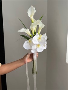 دسته گل مصنوعی شیپوری و ارکیده وارداتی