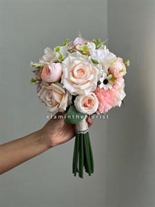 دسته گل مصنوعی عروس ترکیبی گلبهی