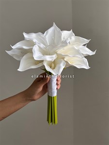 دسته گل مصنوعی عروس شیپوری فومی وارداتی