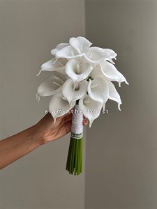 دسته گل مصنوعی عروس شیپوری لمسی دفرمه