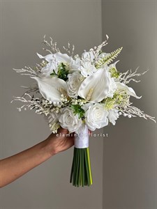 دسته گل مصنوعی عروس مدل شکوه دفرمه