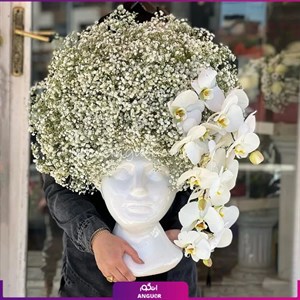 جام گل ژیپسوفیلیا به همراه ارکیده