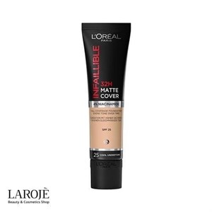 کرم پودر لورال اینفالیبل ۳۲ ساعته L'oreal حاوی نیاسینامید - رنگ: 175