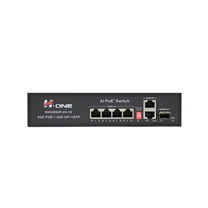 سوئیچ شبکه 4پورت POE گیگ اچ وان مدل H1 Switch SNG2004P-2G-1S