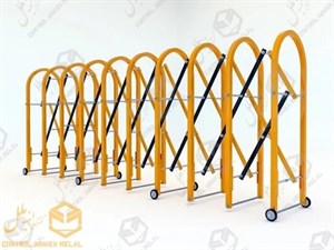 راهبند آکاردئونی دستی سنگین با ارتفاع 150 سانتیمتر