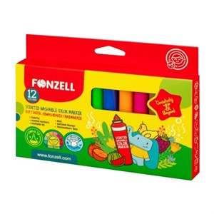 ماژیک 12 رنگ فونزل مدل  Scented Washable Color Markers