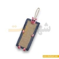 اسکرچر گربه دیواری زاریکس دور پارچه ای عروسک دار (رنگ: صورتی)