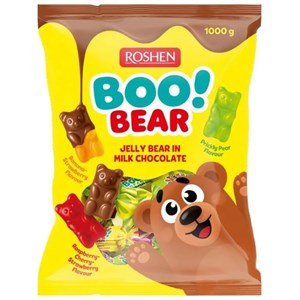 پاستیل خرسی روشن با روکش شکلاتی Roshen Boo Bear بسته 1 کیلویی