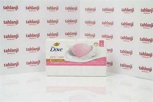 صابون مرطوب‌کننده داو Dove مدل Pink Rosa بسته ۶ عددی | مناسب صورت، دست و بدن با ¼ کرم مرطوب‌کننده