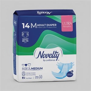 پوشینه چسبی بزرگسال ناولتی مدل Core سایز Medium بسته 14عددی