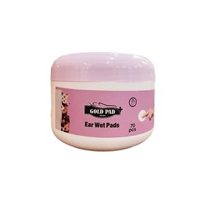 خرید عمده پد مرطوب سکه ای گوش حیوانات گلدپد بسته 70 تایی Gold pad