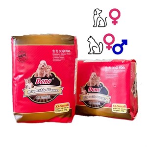خرید عمده پوشک سگ و گربه سایز XXS دونو Dono