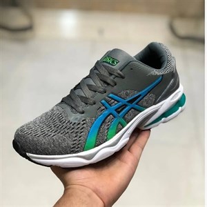 کفش اسپرت مردانه اسیکس مدل Gel Nimbus رنگ طوسی با کفی طبی و زیره پیو