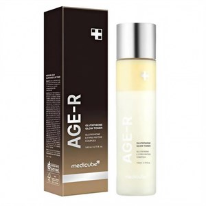 تونر دو فاز روشن کننده، آبرسان و جوانساز مدی‌ کیوب مدل AGE-R GLUTATHIONE GLOW TONER 6 PEPTIDE COMPLEX