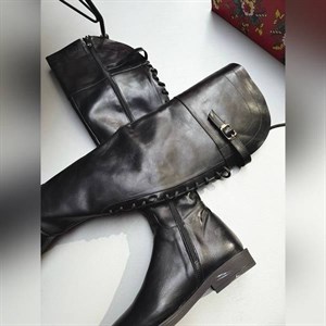 بوت بالای زانو پشت‌بندی – کد 1647