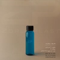 بطری پت ۶۰ سی سی دهانه ۲۴ با درب پیچ ساده