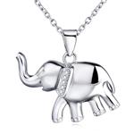 YFN 925 Sterling Silver Lucky Elephant Pendant Necklace