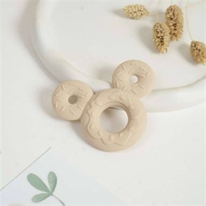 دندانگیر سیلیکونی دونات کرم