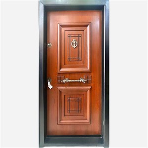 درب ضدسرقت راش برجسته مدل آبنوس (پس کرایه)