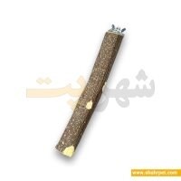 چوب طبیعی نشیمنگاه پرنده یکطرفه شهرپت (سایز: قطر 25 میلیمتر)