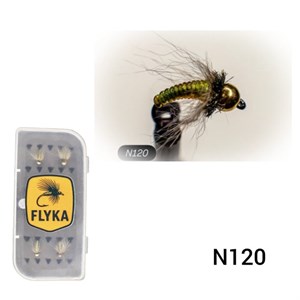 پشه فلای نیمف لارو کدیس N120 caddis larva – بسته 5 عددی