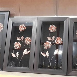تابلو مسی سه گل مسی همراه با تابلو ،تک عددی در مس زنجان نمونه