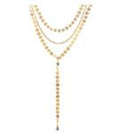 Zealmer Shoopic Multi-layer Coin Choker Long Y Chain Necklace for Women