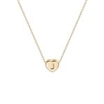 OSIANA Initial Necklace Fashion Tiny Gold Plated Heart Pendant Necklace Letter Name Choker Friendship Chain for Women