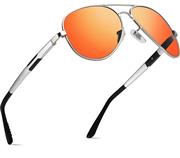 ATTCL Men's Aviator Driving Polarized Sunglasses Al-Mg Metal Frame Ultra Light
