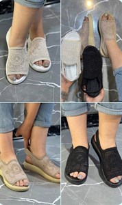 کفش صندل توری زنانه