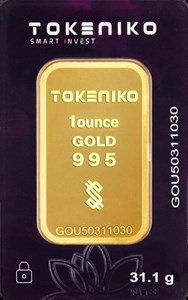 شمش طلا  ۱  اونسی ۲۴ عیار توکنیکو 