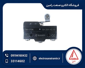 میکروسوئیچ اهرمی قرقره دار کوتاه رمپی مدل RAMPI TM-1704