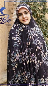 چادر رنگی ابریشم فلورانس برگ بهشتی کد002