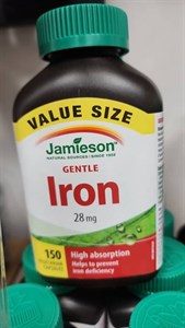 قرص آهن Jamieson Iron 28mg جیمیسون (150 عددی)