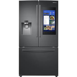 Samsung Black Stainless 24 Cu Ft Family Hub French Door Refrigerator RF265BEAESG 