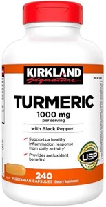 زردچوبه عصاره زرچوبه کرکلند ۲۴۰ عددی Turmeric kirkland 