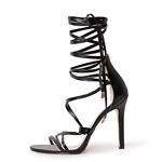 Onlymaker Women's Gladiator Ankle Strap Lace up High Heels Open Toe Stiletto Harmoni Heeled Strappy Sandals