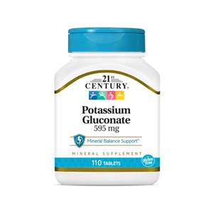 پتاسیم گلوکونات (۱۱۰عددی)21 سنتری 21st Century Potassium Gluconate