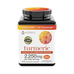 زردچوبه یوتئوری (۲۱۰عددی)Youtheory Turmeric 2250 mg 