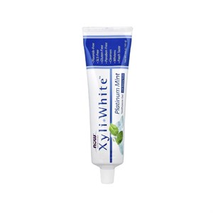 خمیردندان ژلی با جوش‌شیرین زایلی‌وایت پلاتینیوم مینت ناو فودز Now Foods XyliWhite Platinum Mint Toothpaste Gel with Baking Soda