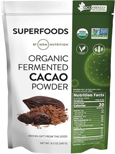 پودر کاکائو تخمیر شده ارگانیک MRM - 240 گرم / 8 5 اونسMRM Organic Fermented Cacao Powder - 8 5oz/240g
