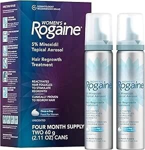 فوم ماینوکسیدیل زنانه 5% روگین، درمان ریزش مو، Rogaine Women's 5% Minoxidil Foam مشخصات