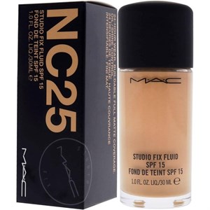 کرم پودر‌ حرفه ای مک MAC مدل NC استودیو فیکس فلوید جحم 30 میل با SPF15 MAC Studio Fix Fluid SPF 15 Foundation