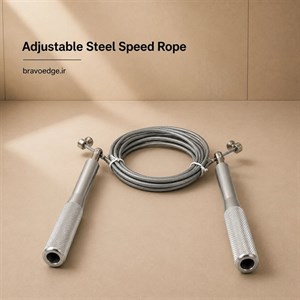 طناب کراس‌فیت سرعتی مدل Aluminum - دسته‌ فلزی و کابل سیمی قابل تنظیم