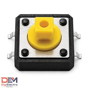 تک سوئیچ چهار پایه 12x12x7.3mm مدل SMD