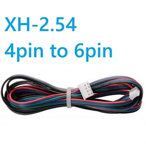 سیم استپر موتور 6 پین به 4 پین Hx2.54mm به طول 150 سانتیمتر